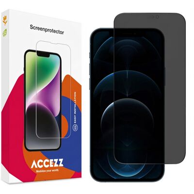 Accezz Gehard Glas Privacy Screenprotector voor de Apple iPhone 12 Pro Max Accezz Gehard Glas Privacy Screenprotector voor de Apple iPhone 12 Pro Max