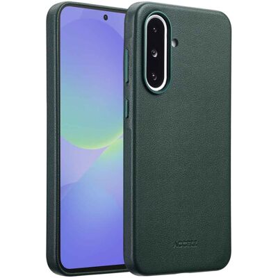 Accezz MagSafe Leather Backcover voor de Samsung Galaxy A36 / A56 - Cedar Green Accezz MagSafe Leather Backcover voor de Samsung Galaxy A36 / A56 - Cedar Green