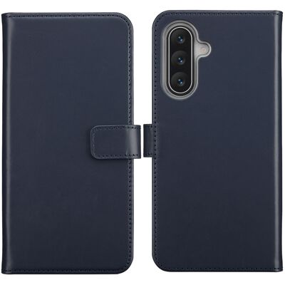 Selencia Echt Leren Bookcase voor de Samsung Galaxy A17 (5G) / (4G) - Blauw Selencia Echt Leren Bookcase voor de Samsung Galaxy A17 (5G) / (4G) - Blauw