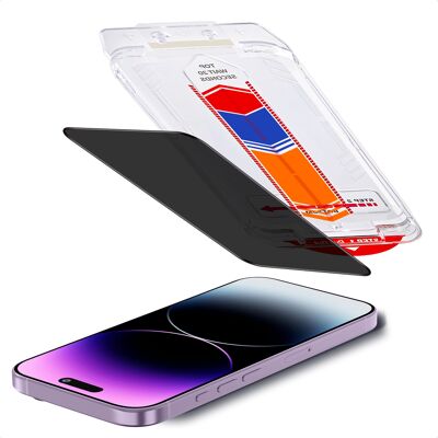Accezz Gehard Glas Privacy Screenprotector + Applicator voor de Apple iPhone 17e / 16e / 14 / 13 / 13 Pro Accezz Gehard Glas Privacy Screenprotector + Applicator voor de Apple iPhone 17e / 16e / 14 / 13 / 13 Pro