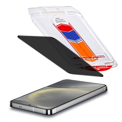 Accezz Gehard Glas Privacy Screenprotector + Applicator voor de Samsung Galaxy S25 / S24 Accezz Gehard Glas Privacy Screenprotector + Applicator voor de Samsung Galaxy S25 / S24