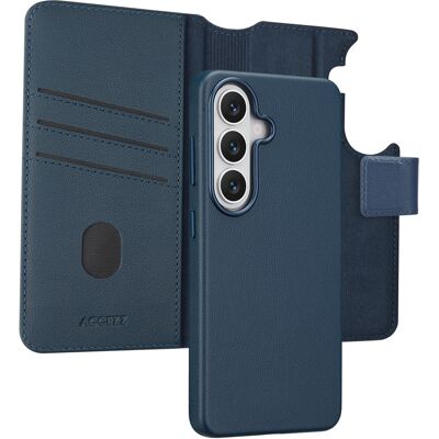Accezz Leather Bookcase 2-in-1 met MagSafe voor de Samsung Galaxy S26 - Nightfall Blue Accezz Leather Bookcase 2-in-1 met MagSafe voor de Samsung Galaxy S26 - Nightfall Blue