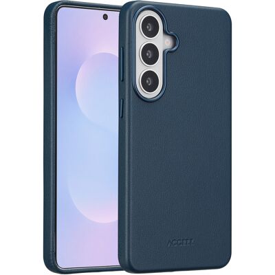 Accezz MagSafe Leather Backcover voor de Samsung Galaxy S26 Plus - Nightfall Blue Accezz MagSafe Leather Backcover voor de Samsung Galaxy S26 Plus - Nightfall Blue