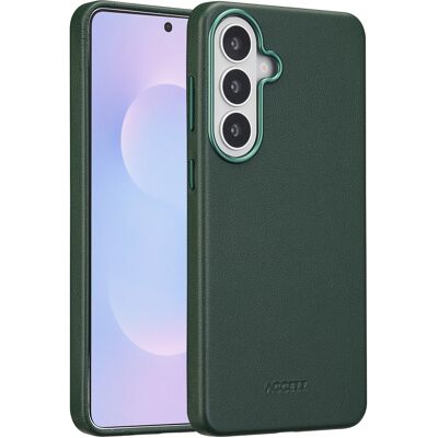 Accezz MagSafe Leather Backcover voor de Samsung Galaxy S26 Plus - Cedar Green Accezz MagSafe Leather Backcover voor de Samsung Galaxy S26 Plus - Cedar Green