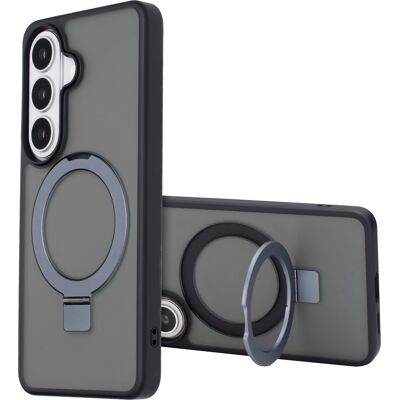 Accezz Ring Stand Backcover met MagSafe voor de Samsung Galaxy S26 - Zwart Accezz Ring Stand Backcover met MagSafe voor de Samsung Galaxy S26 - Zwart