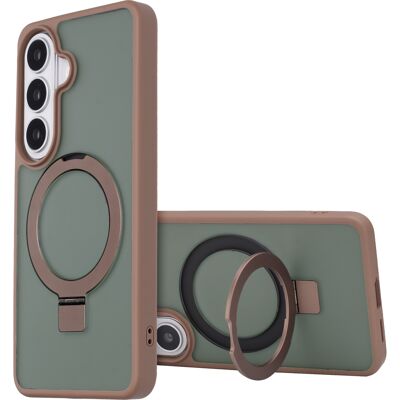 Accezz Ring Stand Backcover met MagSafe voor de Samsung Galaxy S26 - Bruin Accezz Ring Stand Backcover met MagSafe voor de Samsung Galaxy S26 - Bruin