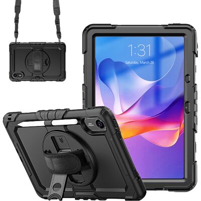 Accezz Rugged Backcover met schouderstrap voor de Xiaomi Redmi Pad 2 - Zwart Accezz Rugged Backcover met schouderstrap voor de Xiaomi Redmi Pad 2 - Zwart
