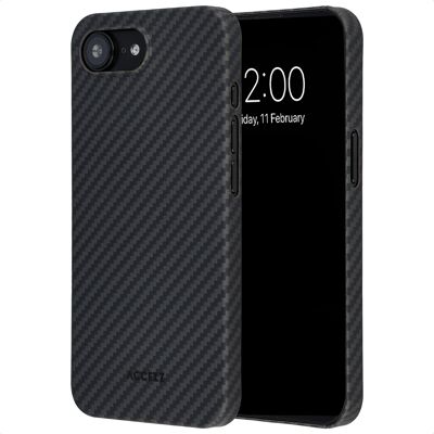 Accezz MagSafe Kevlar® Backcover voor de Apple iPhone 17e / 16e - Zwart Accezz MagSafe Kevlar® Backcover voor de Apple iPhone 17e / 16e - Zwart