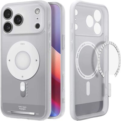 Spigen Ultra Hybrid Backcover MagSafe voor de Apple iPhone 17 Pro Max - Clear Silver Spigen Ultra Hybrid Backcover MagSafe voor de Apple iPhone 17 Pro Max - Clear Silver