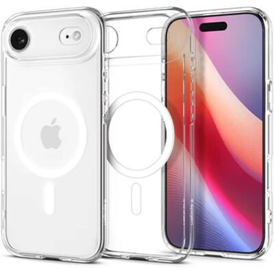 Spigen Ultra Hybrid Backcover MagSafe voor de Apple iPhone Air - Clear / White Spigen Ultra Hybrid Backcover MagSafe voor de Apple iPhone Air - Clear / White
