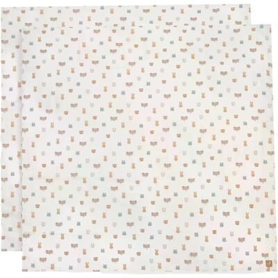 Jollein Jollies 115 x 115 cm Hydrofiel Multidoek 2 Stuks Jollein Jollies 115 x 115 cm Hydrofiel Multidoek 2 Stuks