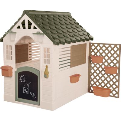 Dolu Garden Groen Speelhuisje met Accessoires Dolu Garden Groen Speelhuisje met Accessoires