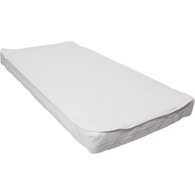 MamaLoes Wit Jersey 70 x 140/150 cm Waterproof Matrasbeschermer met Elastieken MamaLoes Wit Jersey 70 x 140/150 cm Waterproof Matrasbeschermer met Elastieken