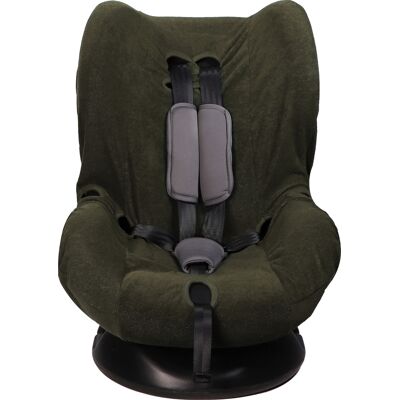 MamaLoes Badstof Groen Groep 1+ Autostoelhoes MamaLoes Badstof Groen Groep 1+ Autostoelhoes