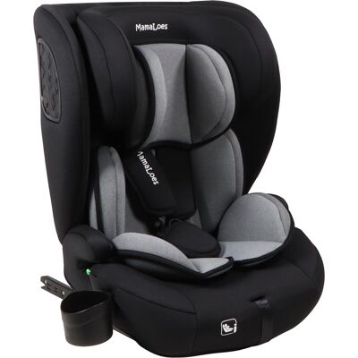 MamaLoes Mick Zwart/Grijs Isofix 76-150 cm i-Size Autostoel MamaLoes Mick Zwart/Grijs Isofix 76-150 cm i-Size Autostoel