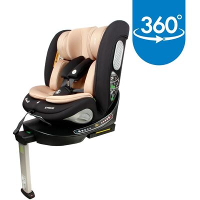 Moni Strike Sand Beige 40-150 cm 360° i-Size Autostoel Moni Strike Sand Beige 40-150 cm 360° i-Size Autostoel