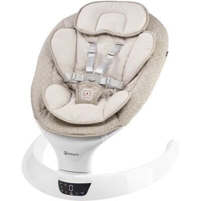 BabyGo Swing Beige Elektrische Babyschommel BabyGo Swing Beige Elektrische Babyschommel