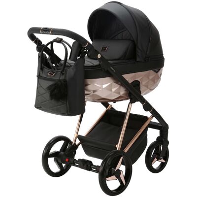 Adamex Quantum Star Black/Bronze 2-in-1 Kinderwagen Adamex Quantum Star Black/Bronze 2-in-1 Kinderwagen