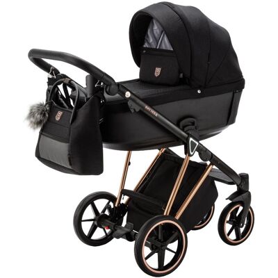 Adamex Belissa Special Edition Black/Rose 2-in-1 Kinderwagen Adamex Belissa Special Edition Black/Rose 2-in-1 Kinderwagen