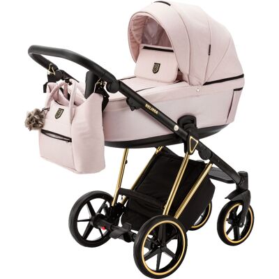 Adamex Belissa Special Edition Pink/Gold 2-in-1 Kinderwagen Adamex Belissa Special Edition Pink/Gold 2-in-1 Kinderwagen
