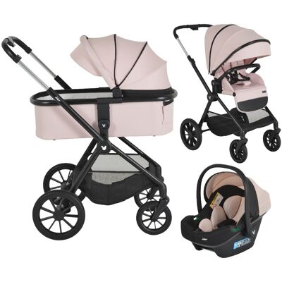 Cangaroo Joker Rose Cloud 3-in-1 Kinderwagen incl. Autostoel Cangaroo Joker Rose Cloud 3-in-1 Kinderwagen incl. Autostoel