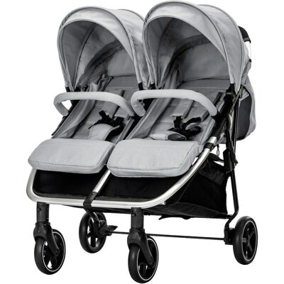 Lorelli Duo Grey/Silver Duowagen incl. Luiertas Lorelli Duo Grey/Silver Duowagen incl. Luiertas