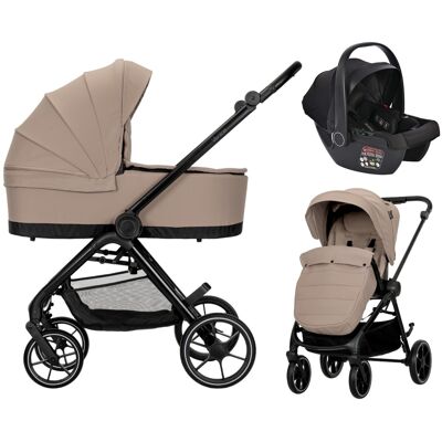 Lorelli Venice Beige 3-in-1 Kinderwagen met i-Size Autostoel Lorelli Venice Beige 3-in-1 Kinderwagen met i-Size Autostoel