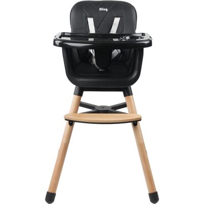 Ding Daily Black Houten Kinderstoel Ding Daily Black Houten Kinderstoel