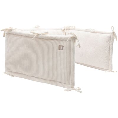 Jollein Cloudy Rib Oatmeal 30 x 180 cm Boxbumper Jollein Cloudy Rib Oatmeal 30 x 180 cm Boxbumper