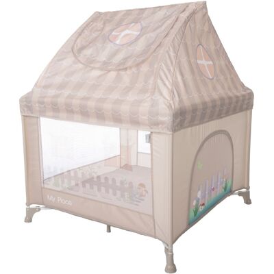 Lorelli My Place Beige Opvouwbare Speelpen met Dak Lorelli My Place Beige Opvouwbare Speelpen met Dak