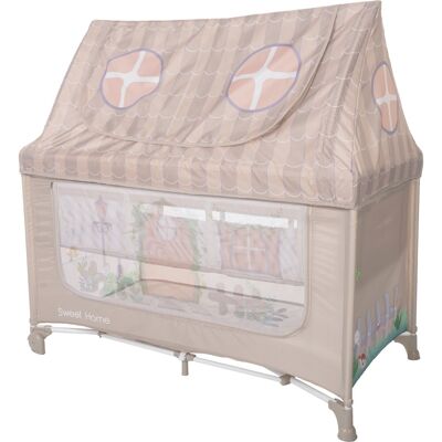 Lorelli Sweet Home Reiswieg met Dak - Beige Lorelli Sweet Home Reiswieg met Dak - Beige