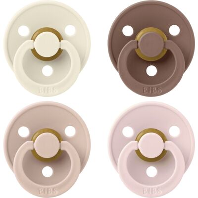 BIBS Fopspeen Maat 2 Ivory/Blush/Woodchuck/Blossom - Fopspeen BIBS Fopspeen Maat 2 Ivory/Blush/Woodchuck/Blossom - Fopspeen