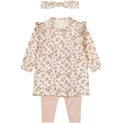 Dirkje Organic Off White Maat 50 Flowers Jurkje met Legging Dirkje Organic Off White Maat 50 Flowers Jurkje met Legging