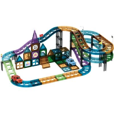 Eco Toys Autobaan 96 Stuks Magnetische Tegels Bouwstenen Eco Toys Autobaan 96 Stuks Magnetische Tegels Bouwstenen