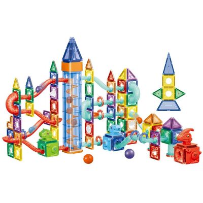 Eco Toys Dinosaurus 186 Stuks Magnetische Tegels Bouwstenen Eco Toys Dinosaurus 186 Stuks Magnetische Tegels Bouwstenen