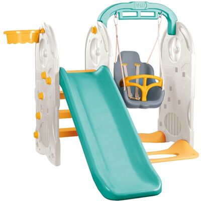 Dolu Turquoise/Geel 4-in-1 Speeltoestel Dolu Turquoise/Geel 4-in-1 Speeltoestel