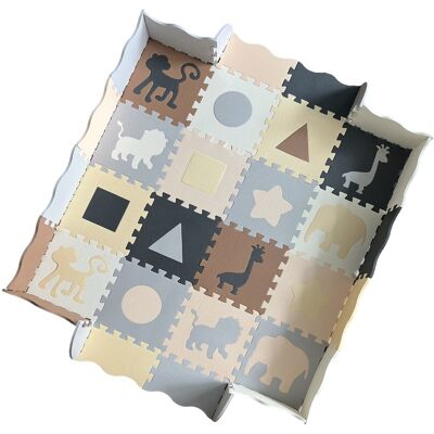 Eco Toys Beige Schuimrubber 16-Delige XL Vloermat Eco Toys Beige Schuimrubber 16-Delige XL Vloermat