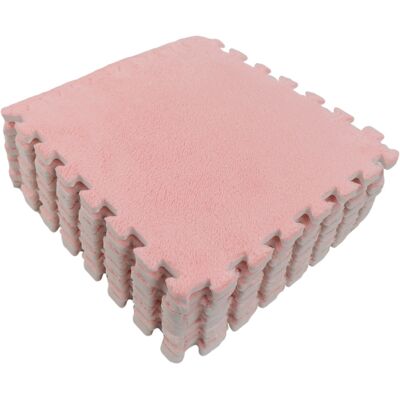 Eco Toys Roze Pluche Schuimrubber Speelmat Eco Toys Roze Pluche Schuimrubber Speelmat