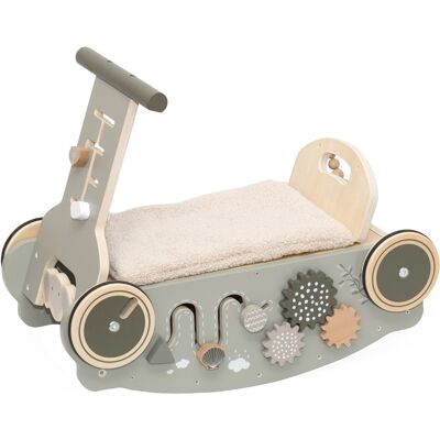 Label Label Olijfgroen Houten 3-in-1 Looptrainer / Loopauto Label Label Olijfgroen Houten 3-in-1 Looptrainer / Loopauto