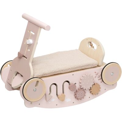 Label Label Roze Houten 3-in-1 Looptrainer / Loopauto Label Label Roze Houten 3-in-1 Looptrainer / Loopauto
