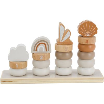 Label Label Nougat Houten Stapelringen Label Label Nougat Houten Stapelringen