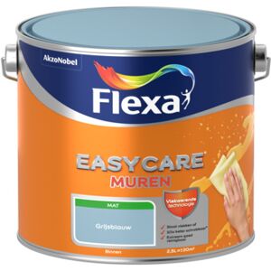 Flexa Easycare Muurverf Mat - Grijsblauw - 2,5 liter Flexa Easycare Muurverf Mat - Grijsblauw - 2,5 liter