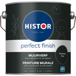 Histor Perfect Finish Muurverf Mat - Starless Sky - 2,5 liter Histor Perfect Finish Muurverf Mat - Starless Sky - 2,5 liter