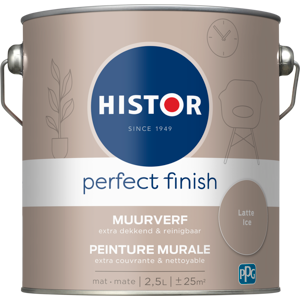 Histor Perfect Finish Muurverf Mat - Latte Ice - 2,5 liter Histor Perfect Finish Muurverf Mat - Latte Ice - 2,5 liter
