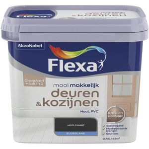 Flexa Mooi Makkelijk Deuren en Kozijnen - Zwart Flexa Mooi Makkelijk Deuren en Kozijnen - Zwart
