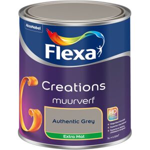 Flexa Creations Muurverf Extra Mat - Authentic Grey Flexa Creations Muurverf Extra Mat - Authentic Grey