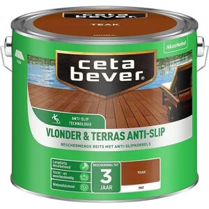 Cetabever Vlonder & Terras Anti-Slip Beits Transparant - Teak Cetabever Vlonder & Terras Anti-Slip Beits Transparant - Teak
