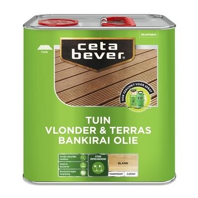Cetabever Tuin Vlonder en Terras Bankirai Olie Transparant Zijdemat - Blank Cetabever Tuin Vlonder en Terras Bankirai Olie Transparant Zijdemat - Blank