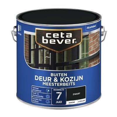 Cetabever Meesterbeits Deur en Kozijn Dekkend Zijdeglans - Zwart Cetabever Meesterbeits Deur en Kozijn Dekkend Zijdeglans - Zwart