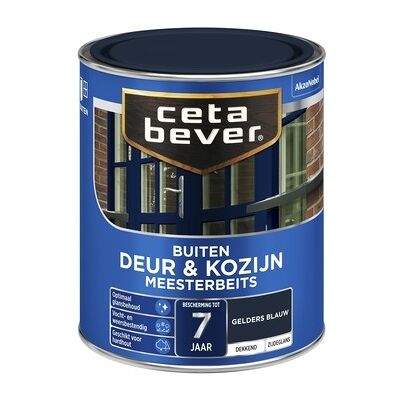 Cetabever Meesterbeits Deur en Kozijn Dekkend Zijdeglans - Gelders Blauw - 0,75 liter Cetabever Meesterbeits Deur en Kozijn Dekkend Zijdeglans - Gelders Blauw - 0,75 liter